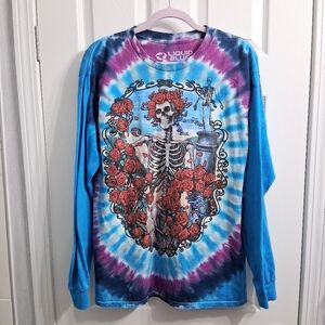 Liquid Blue Grateful Dead Long Sleeve Shirt 30 Years 1965 1995 Anniversary L